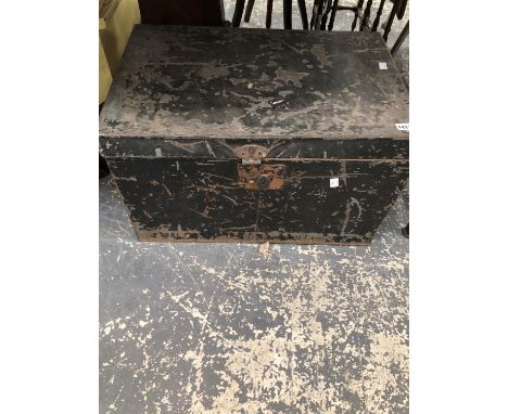 A TIN TRUNK 