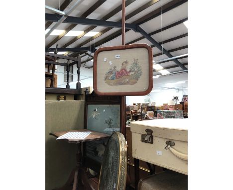 A POLE SCREEN, A FIRE SCREEN ETC.