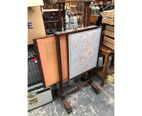 A WILLIAM IV FIRE SCREEN