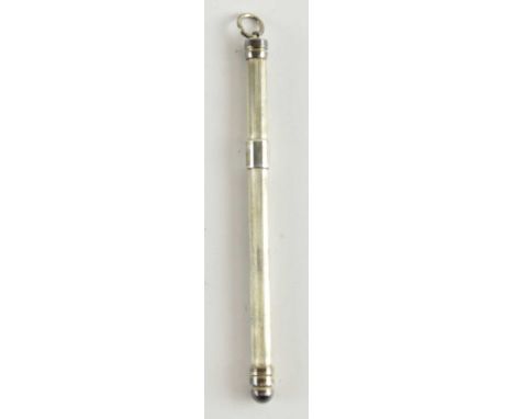 ASPREY &amp; GARRARD; a modern 925 hallmarked silver swizzle stick, with retractable movement, Birmingham 2000, length 8cm, a