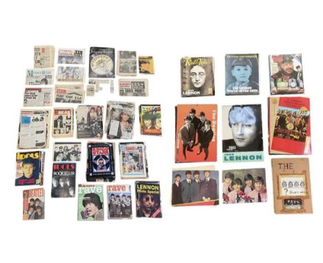 THE BEATLES; a large collection of Beatles related ephemera, including 'TV Times' magazines from 1988-1989, 'Women's Realm' f