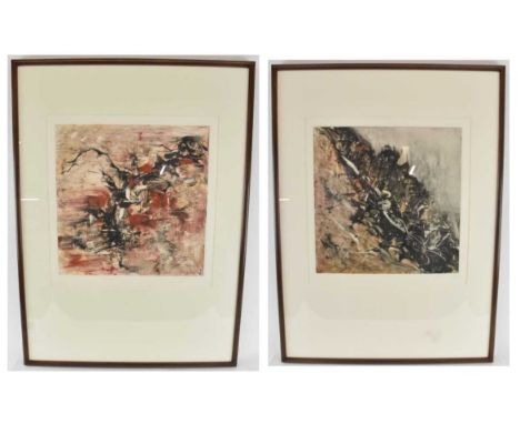 † MARK FRANCIS (IRISH, born 1962); an abstract signed print, 'Untitled', signed in pencil lower right and with Thumb Gallery 