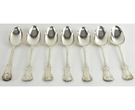 WILLIAM GRAHAM TAYLOR; a set of three Victorian hallmarked silver tablespoons, Glasgow 1855, a further set of three Victorian