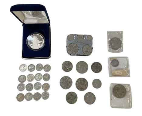 GB COINS; a cased proof Republic of the Marshall Islands 1990 fifty dollar silver coin, 'To the Heroes of the Battle of Brita