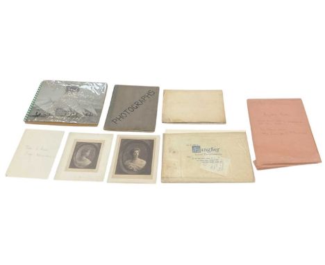 A collection of assorted 19th century and later photographs, contained in two albums and loose, including an early 20th centu