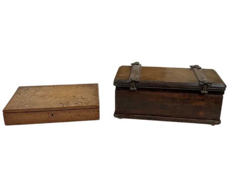 WINSOR &amp; NEWTON; a vintage art box, the hinged lid enclosing fitted interior and painted lid inscribed 'Winsor &amp; Newt