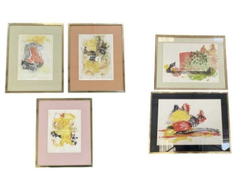† VIVIENNE KATTAN (born 1945); a signed limited edition etching, 'Easy to Ride', signed in pencil lower right and dated 1970,