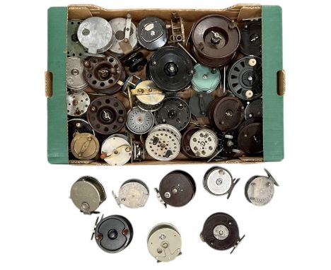 A collection of forty assorted vintage fishing reels, including Kraka Little reel (x 2), the Invicta, the Gemina, Godfrey &am
