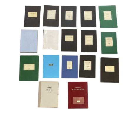 THE EROTIC PRINT SOCIETY; a collection of approximately fifteen folders containing nude photographs, comprising 'Tom Poulton,