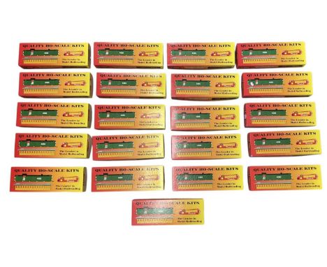 ROUNDHOUSE LOCOMOTIVES; a collection of twenty-one boxed HO gauge coaches and freight stock, including 'FMC Covered Hopper', 
