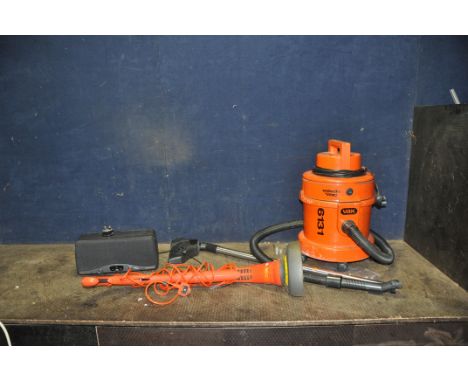 A VAX WASH AND VAC 6131 VACUUM CLEANER, a Goodman's powered speaker and a Flymo Strimmer (all PAT pass and working)