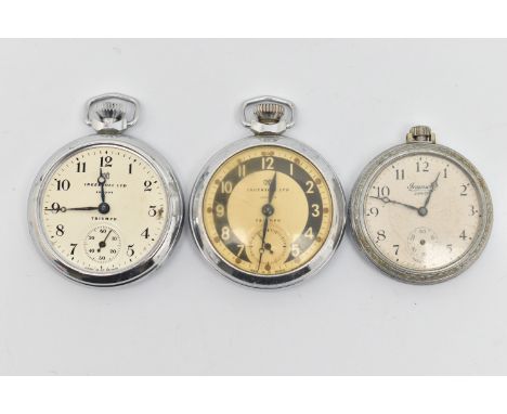 THREE 'INGERSOLL' POCKET WATCHES, all manual wind open face pocket watches, to include two Ingersoll Triumphs, and an Ingerso