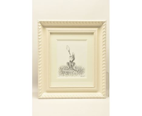 JENNIFER HOGWOOD (BRITISH 1980) A LIMITED EDITION PRINT ON PAPER, depicting a whimsical Hare, facsimile signature numbered 54
