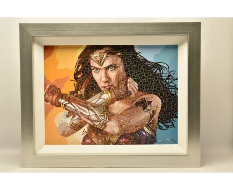 PAUL NORMANSELL (BRITISH 1978) 'THE TIME IS NOW' a signed artist proof edition print of Gal Gadot as Wonder Woman 13/20, with