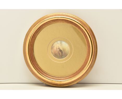 JAMES STINTON FOR ROYAL WORCESTER, A FRAMED PLAQUE, depicting a Woodcock on the ground, signed bottom right, puce backstamp w