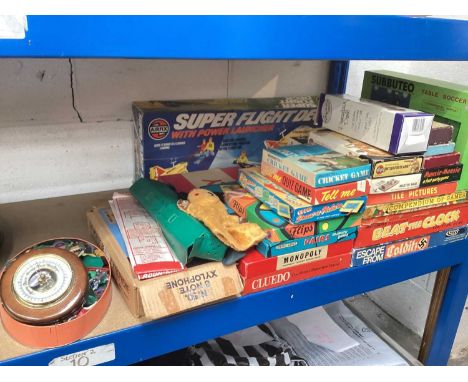 Large collection of board games including Monopoly, Cluedo etc and other toys