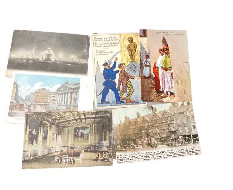 Box of vintage postcards