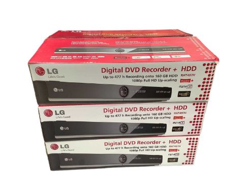 Three LG Digital DVD Recorder + HDD, RHT497H (Boxed and new)