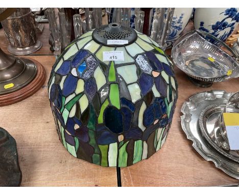 Tiffany style glass lamp shape