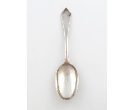 A Queen Anne silver Dognose spoon, by William Juson, London 1711, the oval bowl with a plain rat-tail, the reverse of the ter