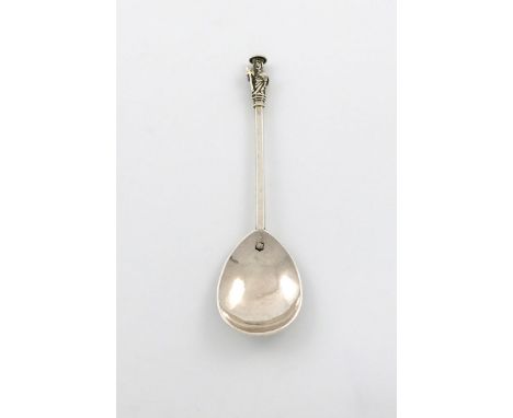 A James I silver Apostle spoon, St. Matthias, by Daniel Cary, London 1622, faceted stem, the Apostle finial with traces of gi