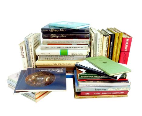 A quantity of reference books relating to continental silver, including: two copies of Carpenter, C. H and M G., Tiffany Silv