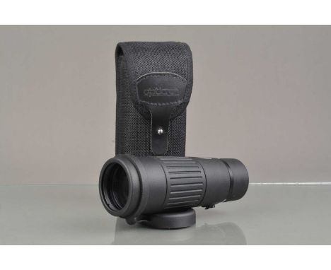 An Opticron DBA VHD+ 8X32 Waterproof Monocular, body VG, elements VG, with caps, strap, Opticron case, manual, in maker's box