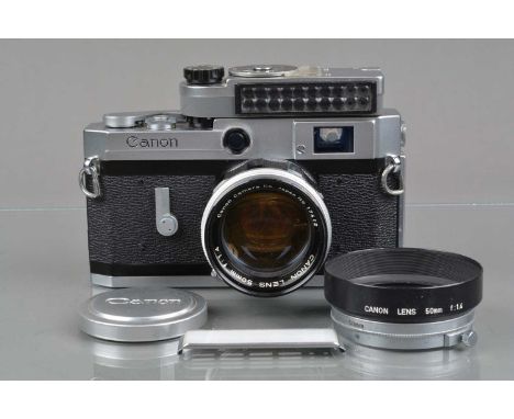 A Canon VI-L Rangefinder Camera, chrome, serial no 616403, shutter working, rangefinder functions, self timer working, body G