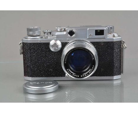 A Canon IV SB Rangefinder Camera,  Canon Company Inc Japan, export permitted model, serial no 160095, shutter working, rangef