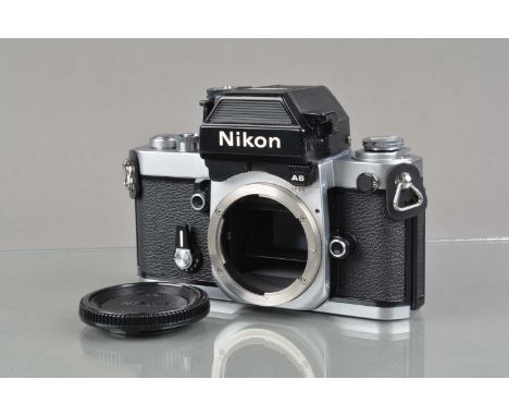 A Nikon F2AS SLR Camera Body, chrome, serial no 7688842, recently fully serviced by Sover Wong, shutter working, self timer w