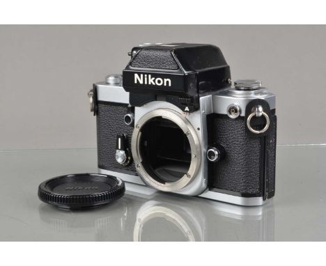 A Nikon F2A  SLR Camera Body, chrome, serial no 8009588, recently serviced by Sover Wong, shutter working, self timer working