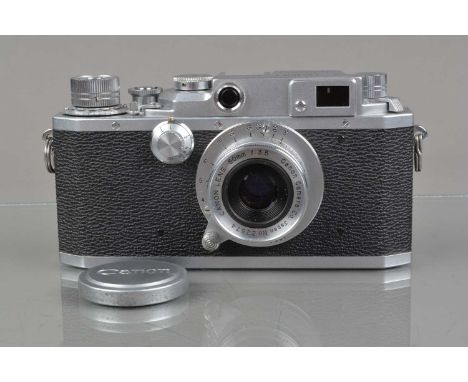 A Canon II D2 Rangefinder Camera,  Canon Company Inc Japan, serial no 220368, shutter working, rangefinder functions, body G-