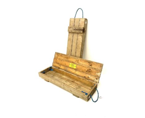Two vintage laboratory equipment travelling boxes Dimensions: Length/Width:&nbsp;108cm&nbsp; Depth/Diameter:&nbsp;34cm