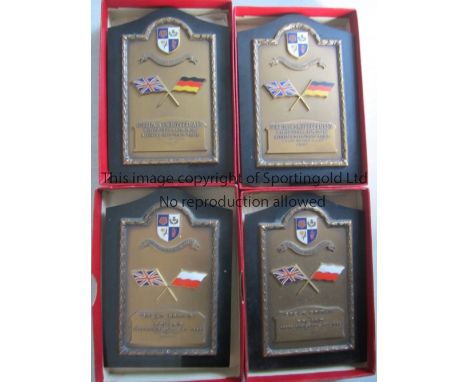 ATHLETICS MEETINGS AT WHITE CITY        Four boxed 5.5" medals for two meetings: Great Britain v Poland 4-6/8/1962, 2 medals 