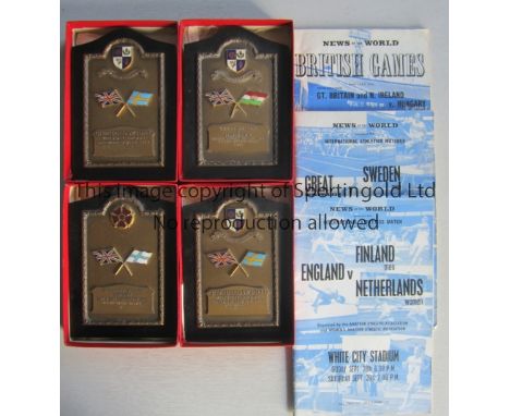 ATHLETICS MEETINGS AT WHITE CITY        Programmes and boxed 5.5" medals: G.B. and Northern Ireland v Hungary 5 &amp; 7/8/196