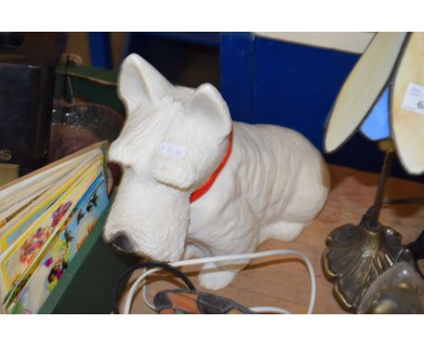 LAMP FORMED AS A SCOTTIE DOG