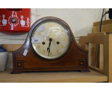 EARLY 20TH CENTURY MAHOGANY CASED MANTEL CLOCK