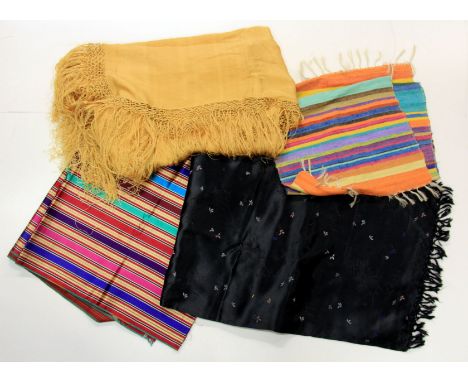 A quantity of vintage silk scarfs. Prov.Colleen Pearce Estate