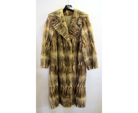 A vintage coney skin coat. Prov.Colleen Pearce Estate