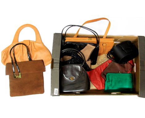 A quantity of vintage handbags. Prov.Colleen Pearce Estate