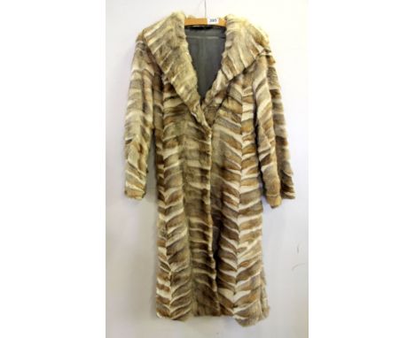 A vintage coney skin coat. Prov.Colleen Pearce Estate