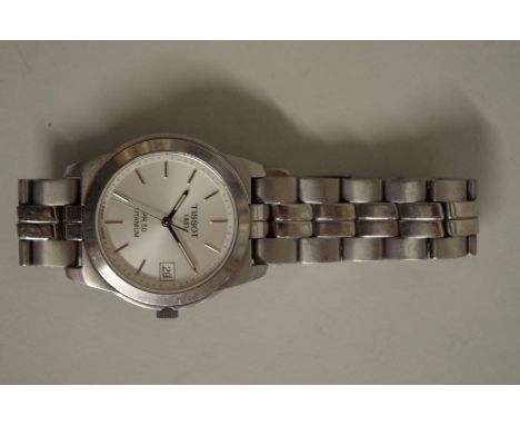 A Tissot PR50 Titanium gentlemans wristwatch. 