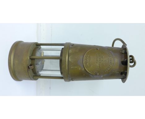 An Eccles Type 6 miner's safety lamp