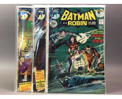 DC COMICS, BATMAN #235 (second app. Ra's al Ghul), 236, 239, 247, 250, 266, 276, 293, 300, 304, 322, 324, 340, 353 and 400, a