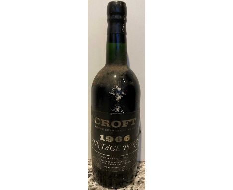1 Bottle Croft Vintage Port 1966 1 Bottle Croft Vintage Port 1966 (i/n)