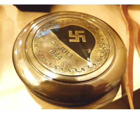 Swastika marked compass