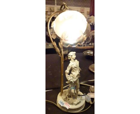Decorative table lamp with glass shades