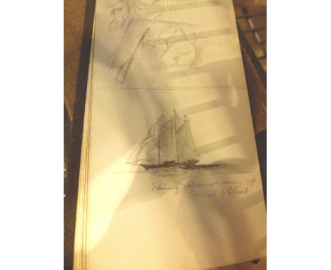 Collection of antique sketch books