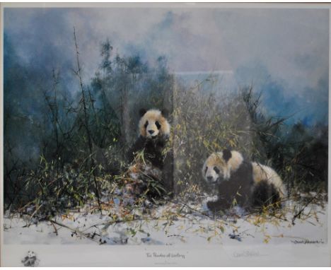 DAVID SHEPHERD; signed limited edition print, 'The Pandas of Wolong', signed in pencil, 1386/1500, with Gallery One certifica