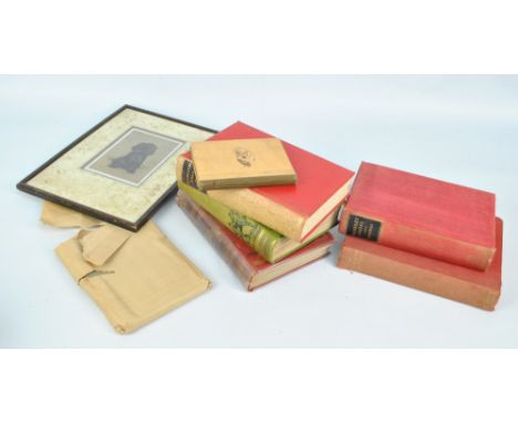 A collection of hunting related books and ephemera to include three illustrated pamphlets for the Old Surrey & Burstow, Belvo